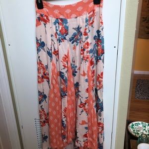 Free People Floral Skirt